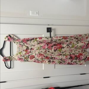 Abercrombie & Fitch Floral Pink and Green Dress